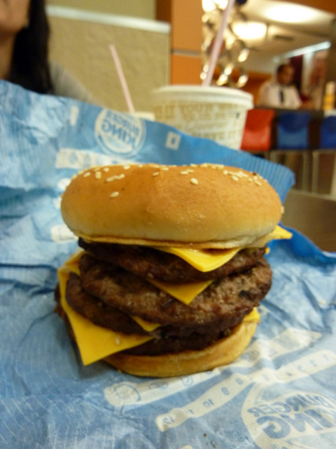 Même les burgers sont géants