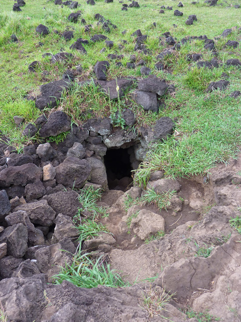 L'entrée de la grotte ?