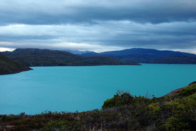 Le lac Pehoe vu d'en haut