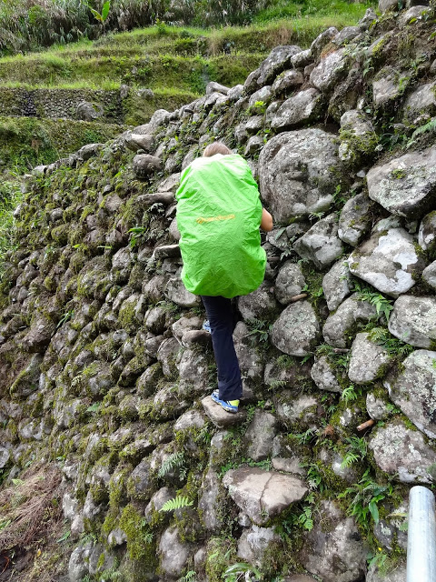 Escalier sur le mur